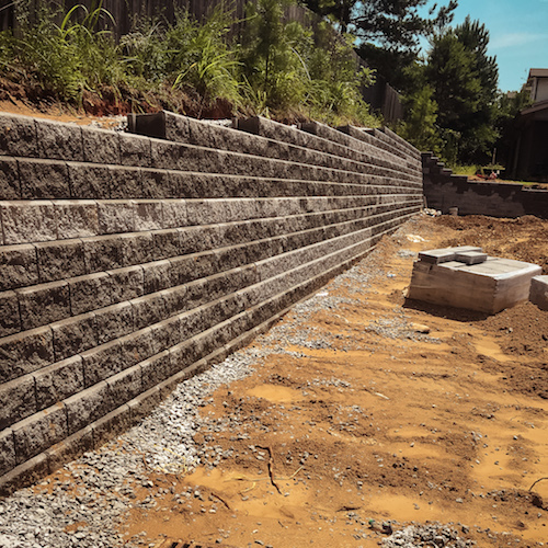 retaining wall image